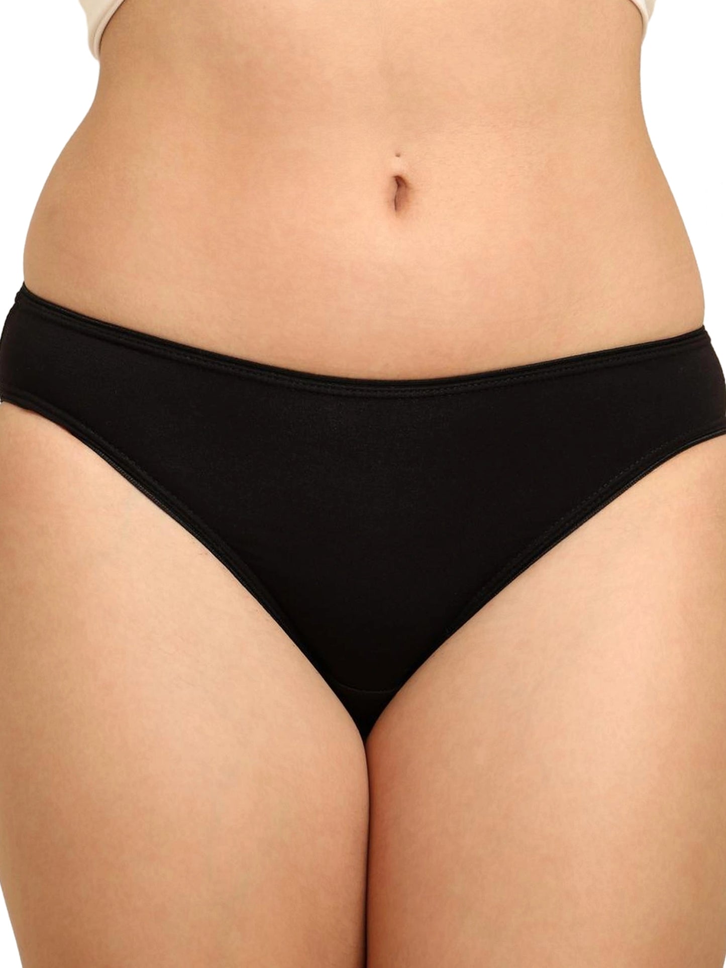 Bamboo Fabric Low Waist Underwear | Fuchsia and Black | Pack of 2