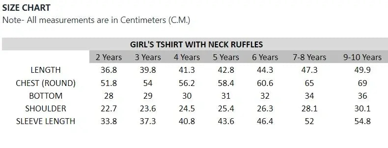 Bamboo Fabric Girl's Ruffled Shoulder Top | Anti-bacterial, Anti-viral Collection