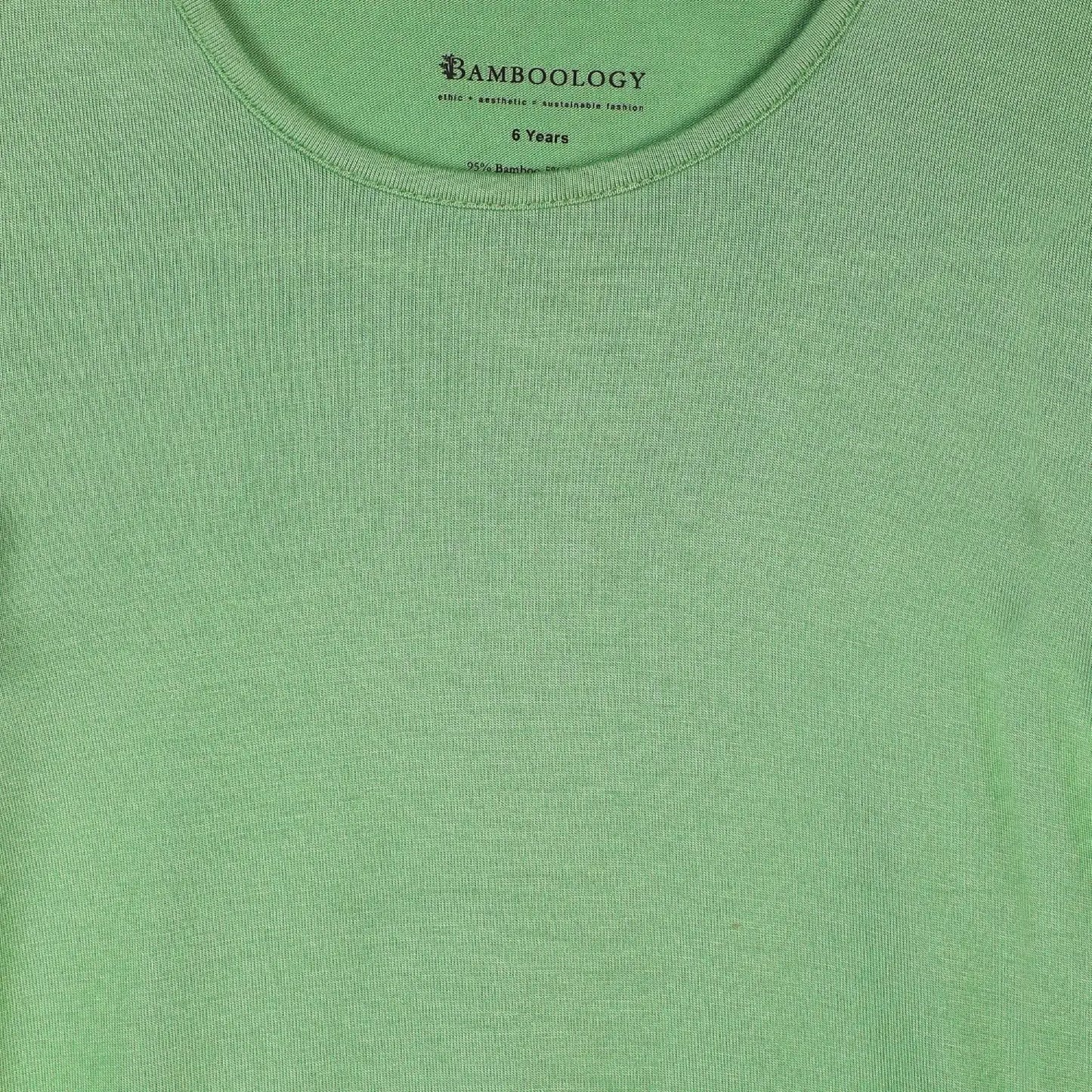 Bamboo Fabric Girl's Ruffled Shoulder Top | Anti-bacterial, Anti-viral Collection