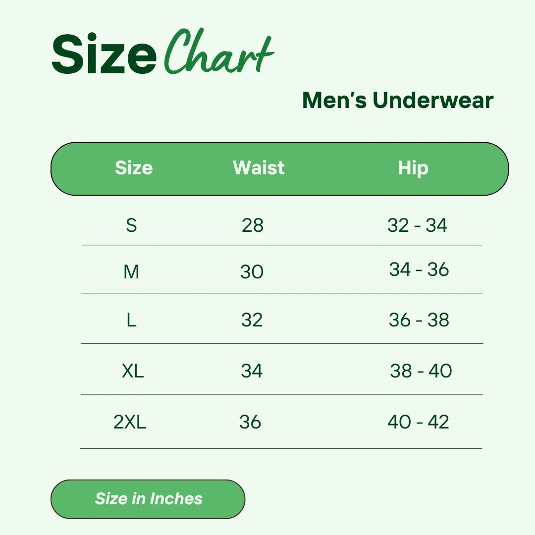 Men’s Bamboo Underwear – Ultrasoft, Breathable, Anti-Bacterial (2Pc)