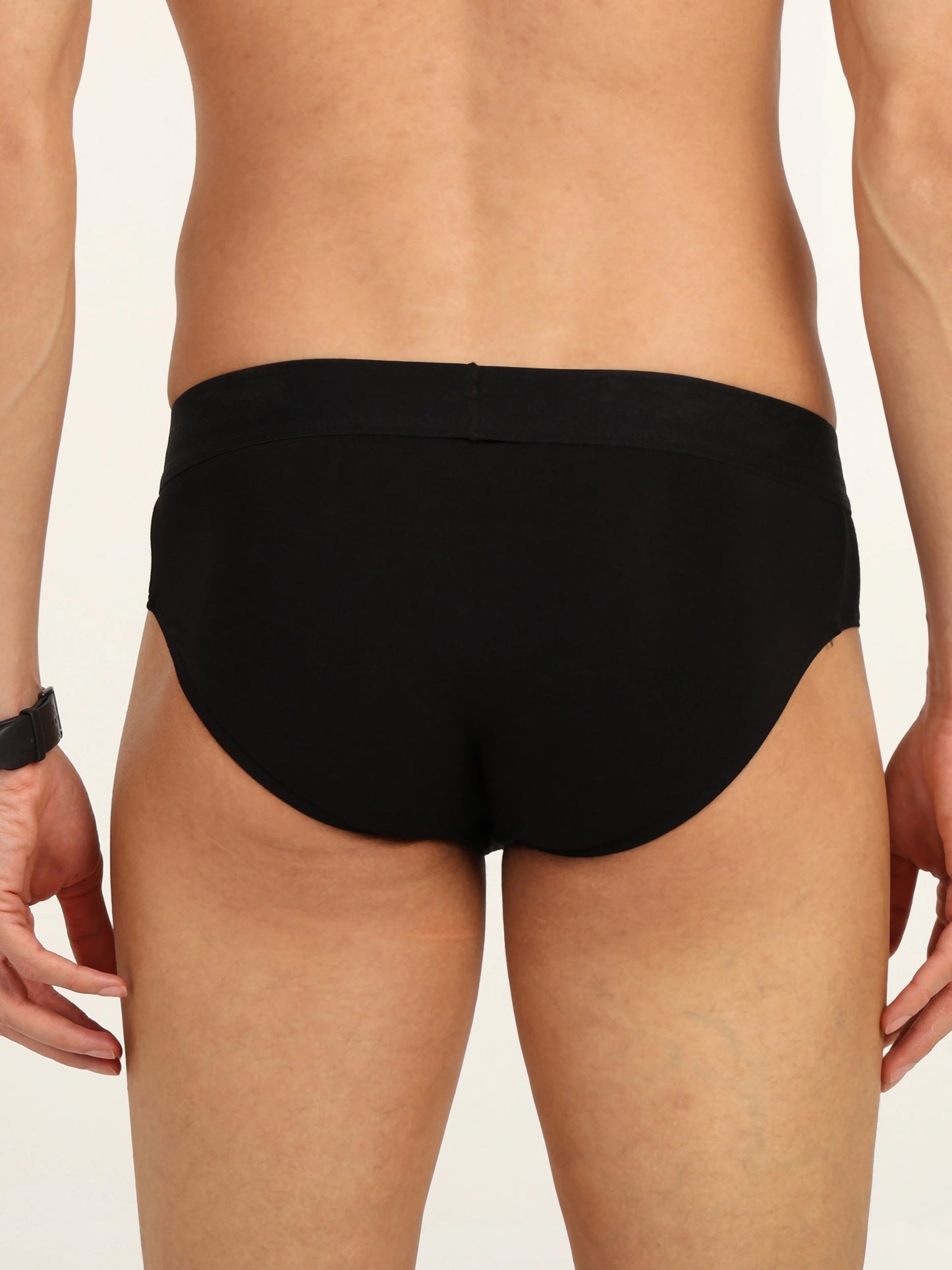 Bamboo Fabric Men's Underwear Super Comfortable,Ultrasoft, Anti Bacterial Briefs, Moisture Wicking | Black