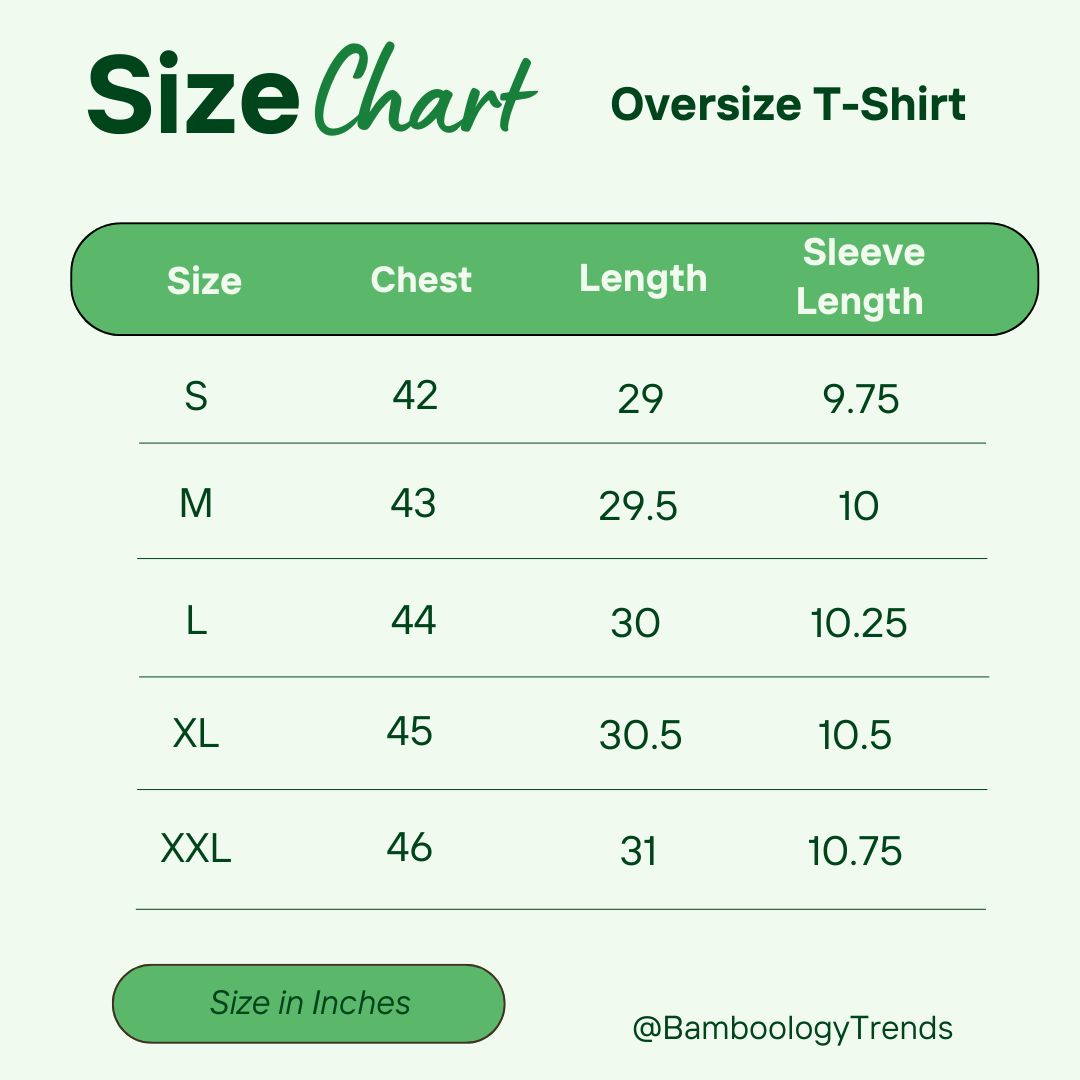 Unisex Oversized Bamboo T-Shirt | Gen Z Streetwear | Sustainable, Breathable & Ultra-Soft