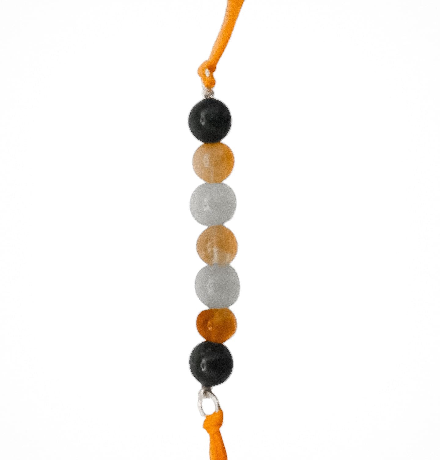 Handmade Sustainable Healing Beads Rakhi | Sunstone, Citrine, Light & Dark Aventurine