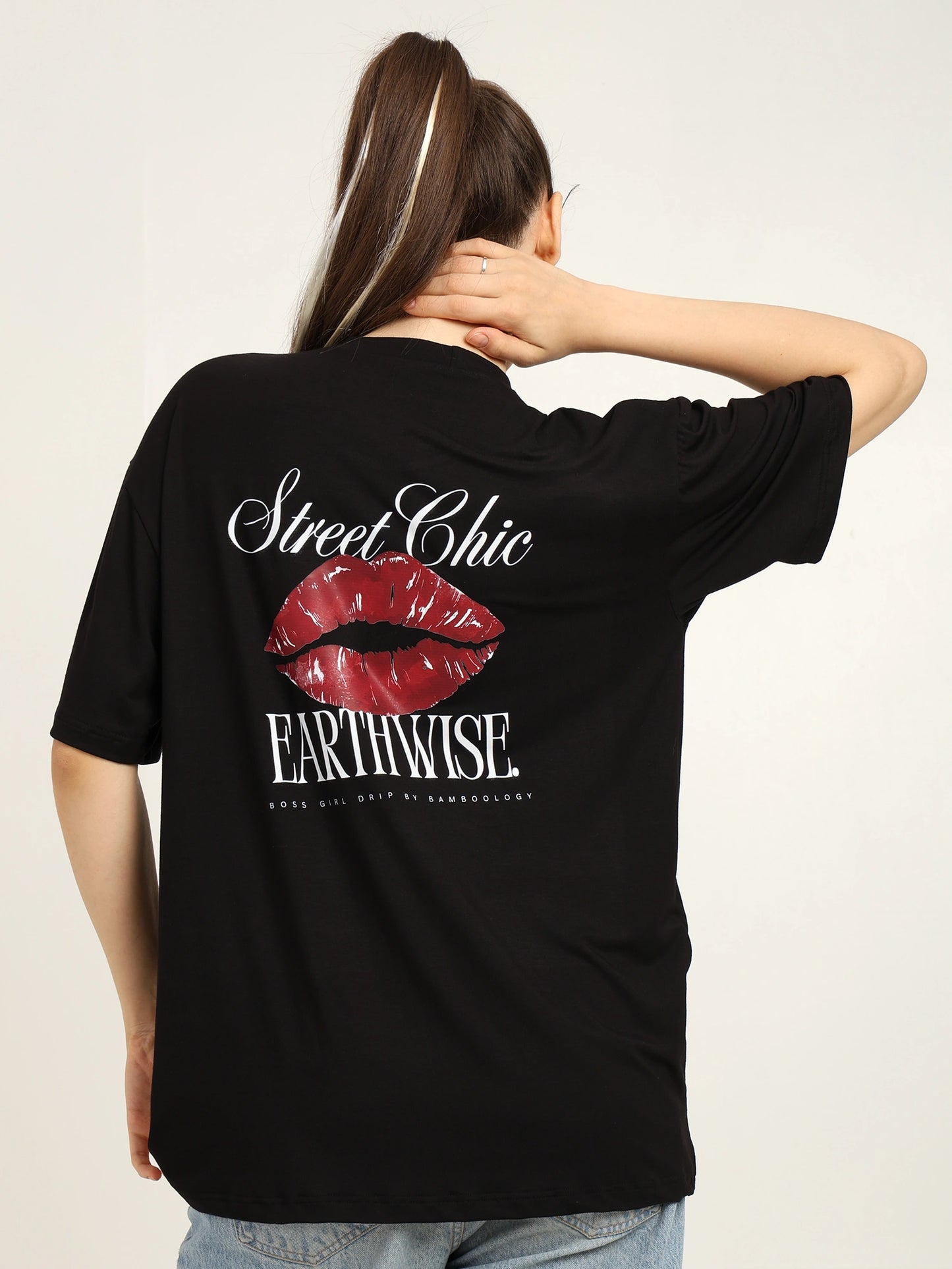 Women Oversized Bamboo T-Shirt – Soft, Breathable & Sustainable