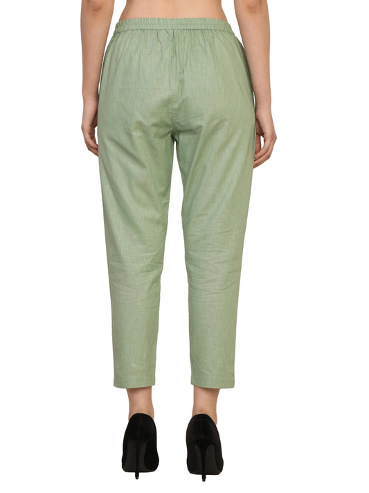Women’s Linen Palazzo Pants – Effortless Style & Breathable Comfort | Green