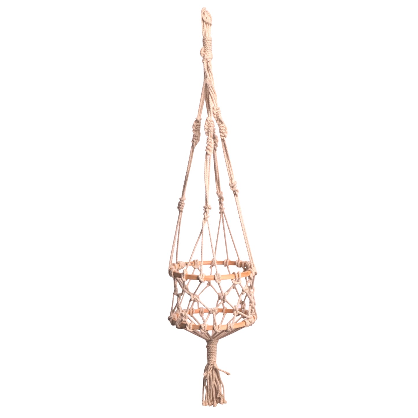 Upcycled Handmade Planter In Cotton Macramé