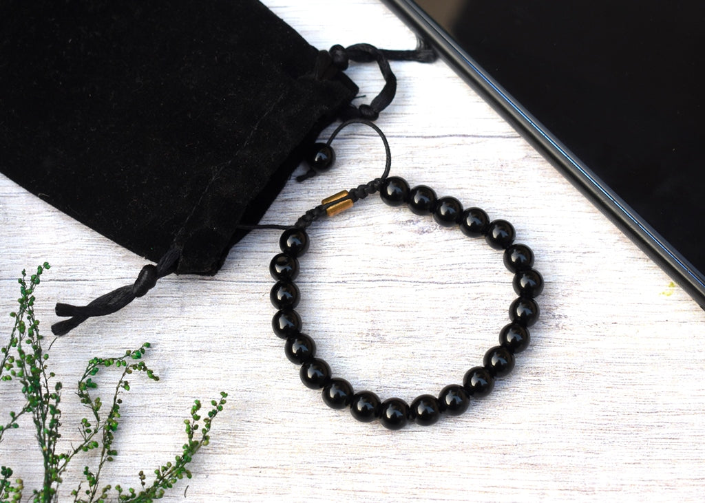 Natural Certified Onyx Bracelet For Protection, Health and Balance