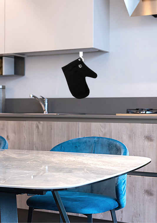 Bamboo Fabric Black Hand Glove | Black