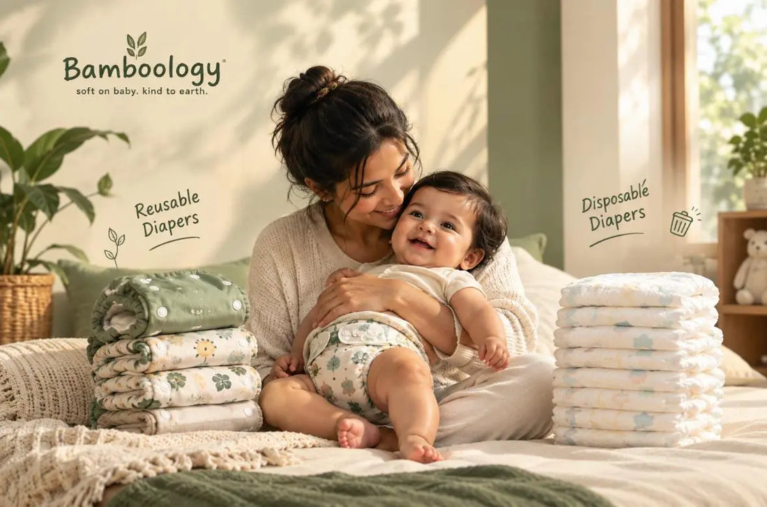 Bamboo Reusable Kids Diaper vs Disposable Diapers