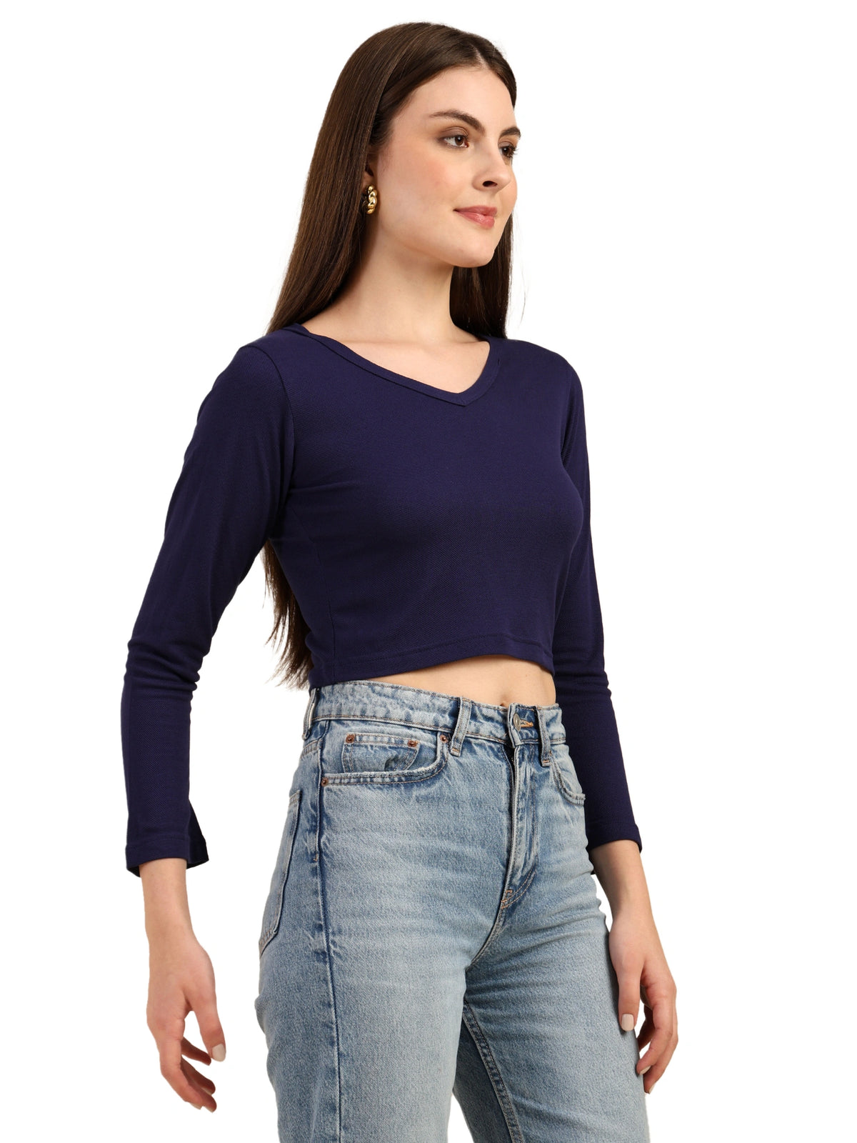 Bamboo Crop Top with Bell Sleeves | Trendy Gen Z Fashion | Eco-Friendly