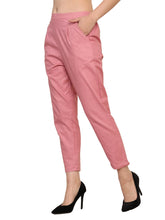 Load image into Gallery viewer, Women’s Linen Palazzo Pants – Effortless Style &amp; Breathable Comfort | Pink
