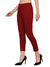 Load image into Gallery viewer, Women’s Linen Palazzo Pants – Effortless Style &amp; Breathable Comfort | Wine Red
