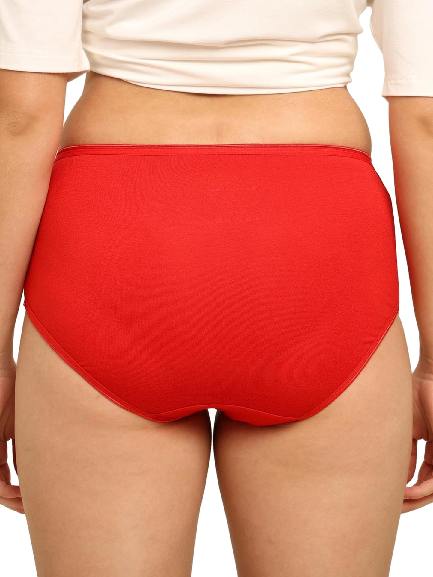 Bamboo Fabric Women's Hipster Panty | Red and Black | Pack of 2