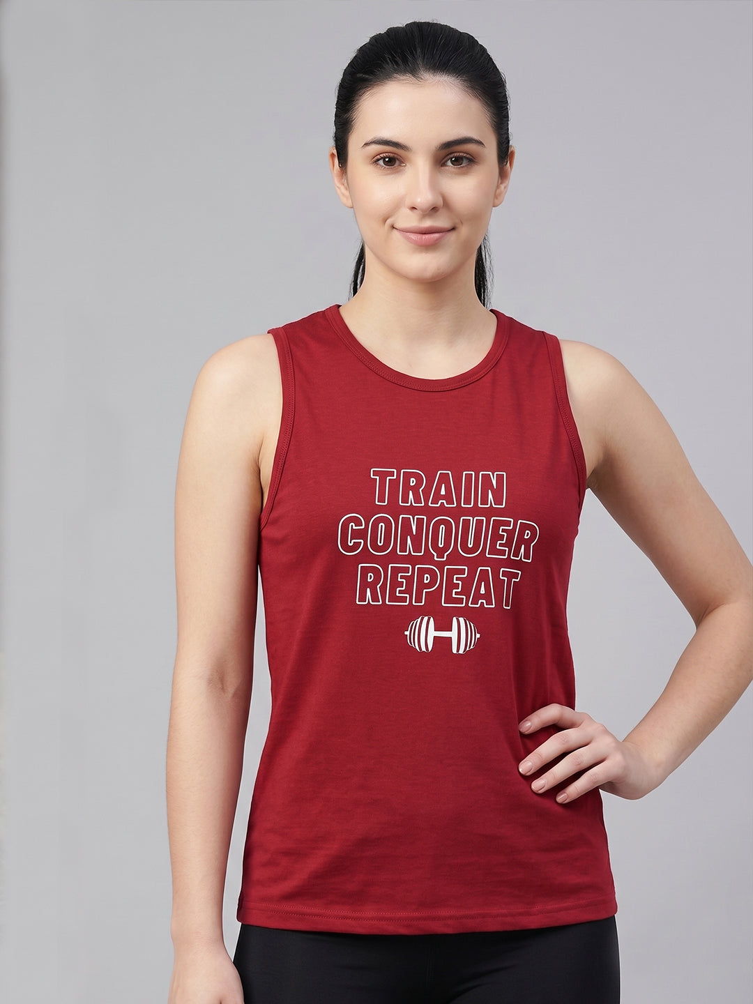 Women’s Bamboo Maroon Gym & Yoga Vest | Breathable, Moisture-Wicking, Anti-Odour Workout Tank Top (Copy)