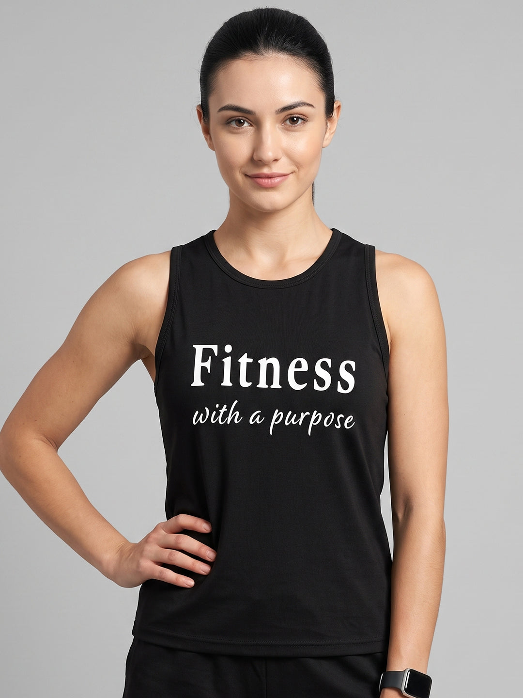Women’s Bamboo Black Gym & Yoga Vest | Breathable, Moisture-Wicking, Anti-Odour Workout Tank Top (Copy) (Copy)