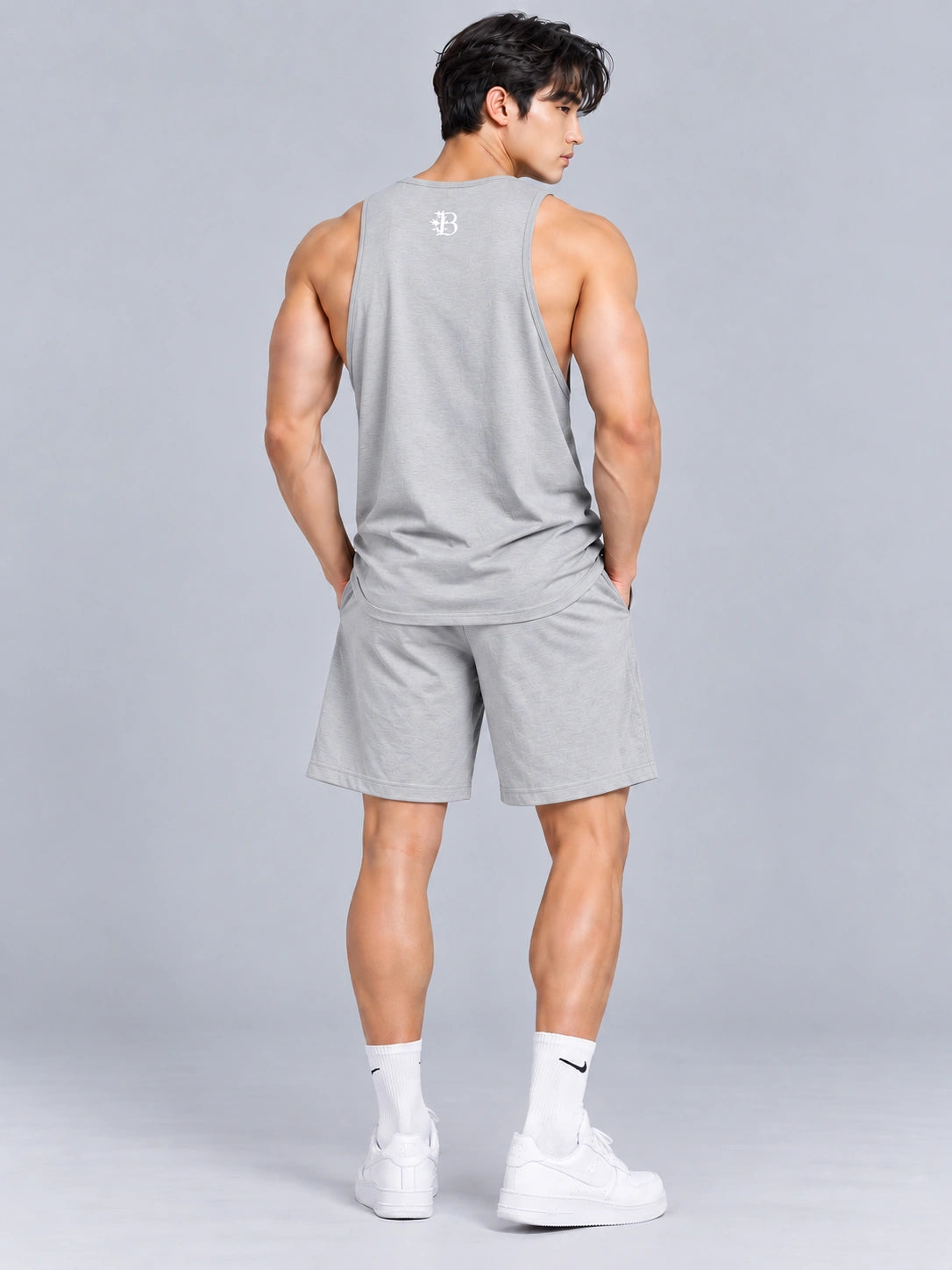 Men's Bamboo Fiber Tank & Shorts Set – Ultra-Soft Breathable Activewear