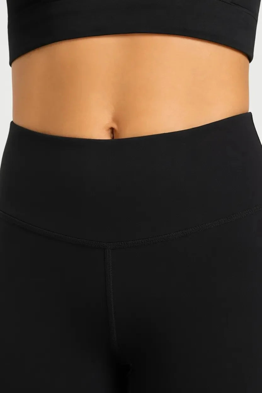 Women’s Cotton Bell-Bottom Yoga Pants | High-Waist Flared Gym & Workout Trousers