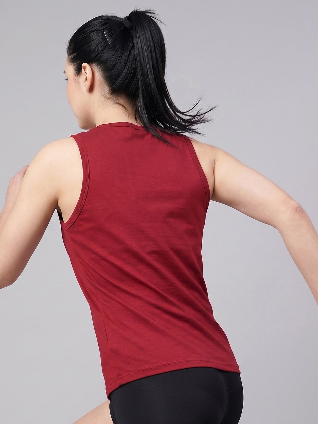 Women’s Bamboo Maroon Gym & Yoga Vest | Breathable, Moisture-Wicking, Anti-Odour Workout Tank Top (Copy)