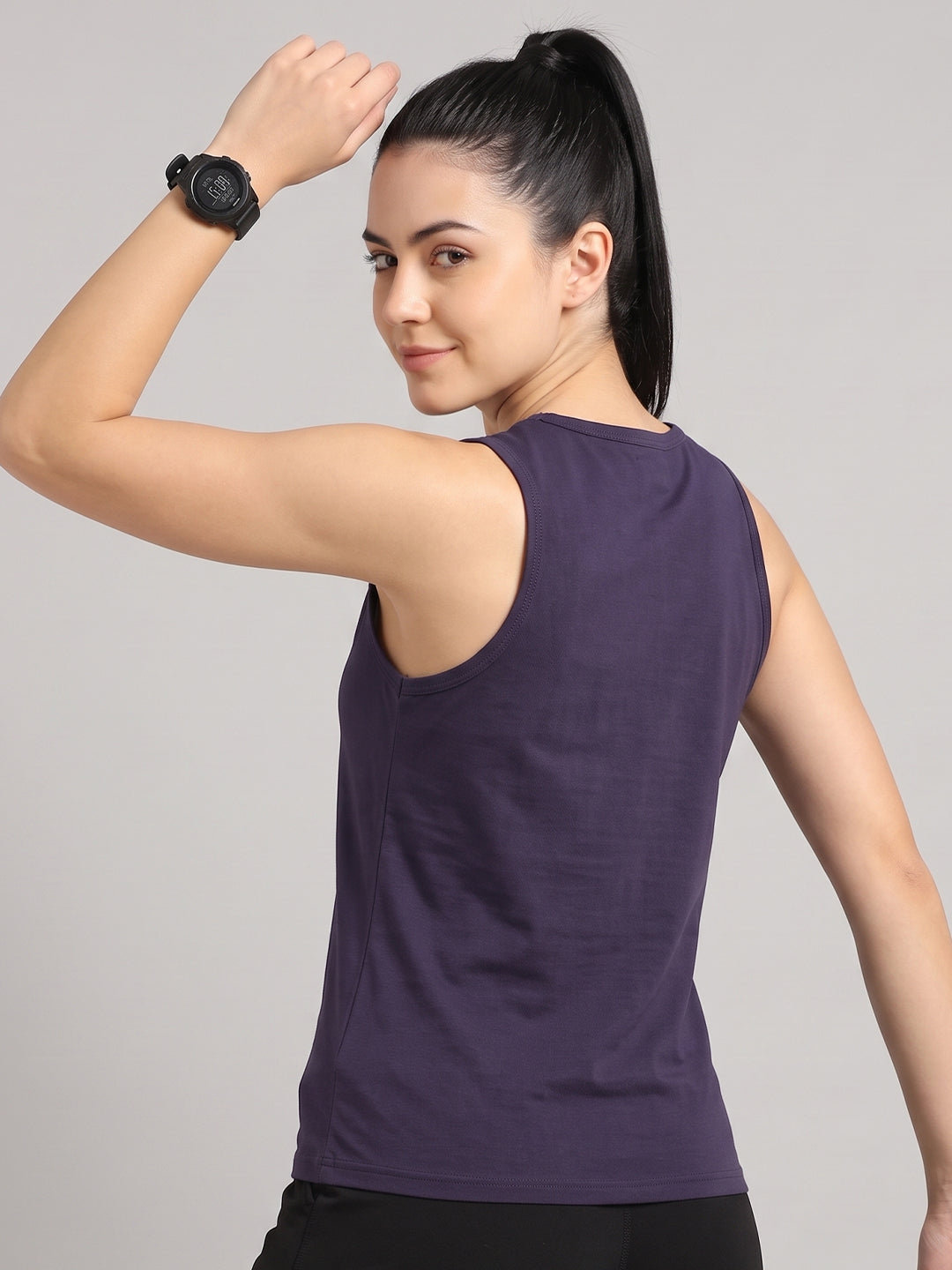 Women’s Bamboo Navy Gym & Yoga Vest | Breathable, Moisture-Wicking, Anti-Odour Workout Tank Top