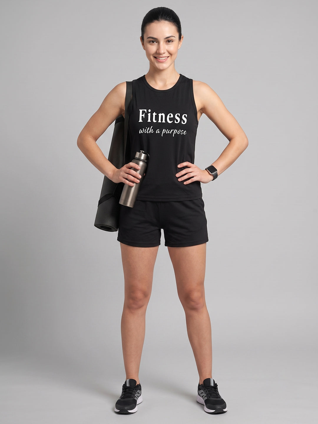Women’s Bamboo Black Gym & Yoga Vest | Breathable, Moisture-Wicking, Anti-Odour Workout Tank Top (Copy) (Copy)
