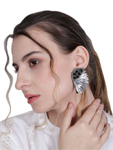 Load image into Gallery viewer, Elegant Angel Wing Earrings – Sterling Silver with Cluster Earrings/Hand Beaded
