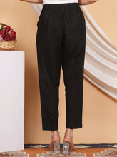 Load image into Gallery viewer, Women’s Linen Palazzo Pants – Effortless Style &amp; Breathable Comfort | Black
