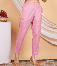 Load image into Gallery viewer, Women’s Linen Palazzo Pants – Effortless Style &amp; Breathable Comfort | Pink
