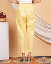 Load image into Gallery viewer, Women’s Linen Palazzo Pants – Effortless Style &amp; Breathable Comfort | Yellow
