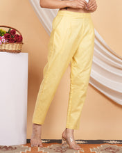 Load image into Gallery viewer, Women’s Linen Palazzo Pants – Effortless Style &amp; Breathable Comfort | Yellow
