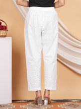 Load image into Gallery viewer, Women’s Linen Palazzo Pants – Effortless Style &amp; Breathable Comfort | White
