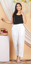 Load image into Gallery viewer, Women’s Linen Palazzo Pants – Effortless Style &amp; Breathable Comfort | White
