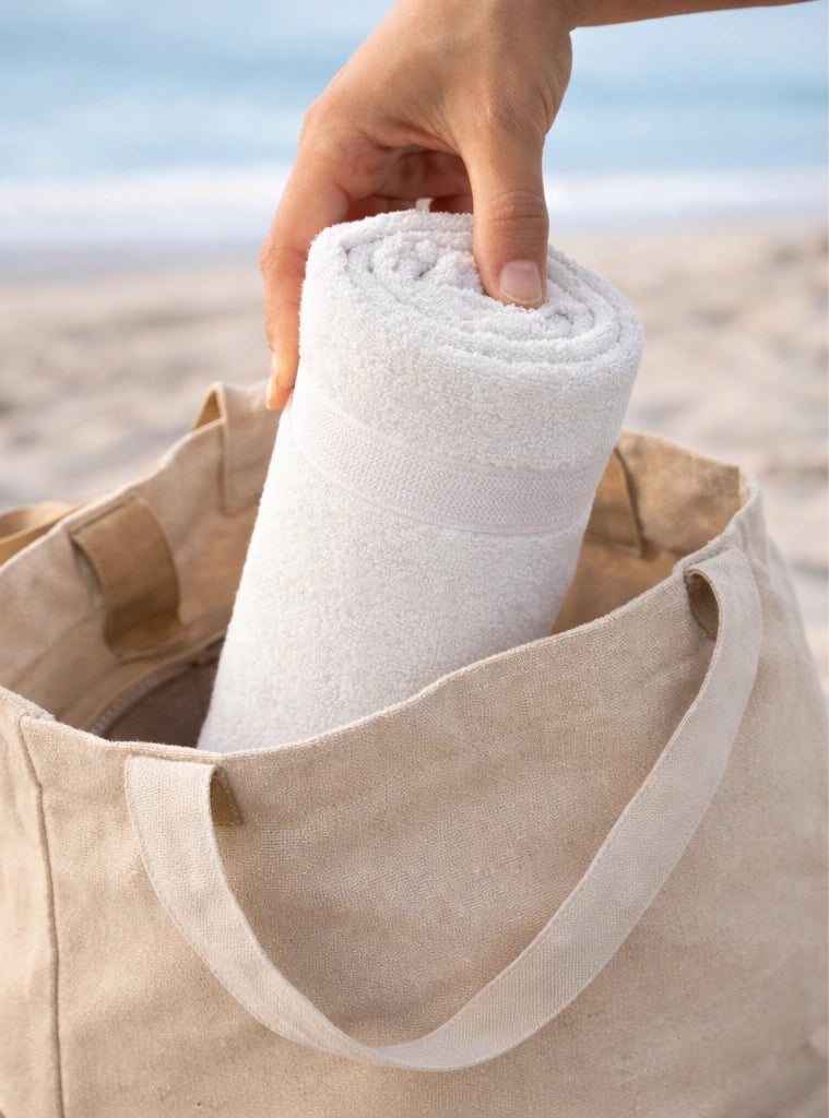 Bamboo Bath Towel – Ultra Soft, Quick Dry & Eco-Friendly Luxury Care | White