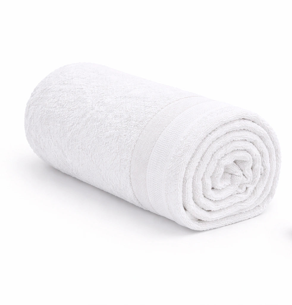 Bamboo Bath Towel – Ultra Soft, Quick Dry & Eco-Friendly Luxury Care | Green and White | Pack of 2