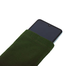 Load image into Gallery viewer, Bamboo Fabric Anti-bacterial Navy Mobile Pouch | Pack of 1
