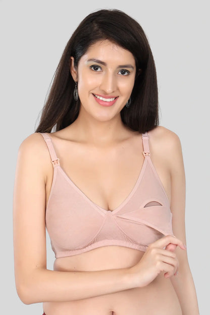 Peach Bamboo Nursing Bra