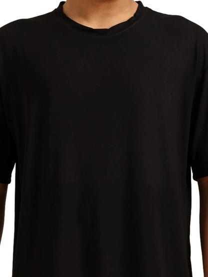Men Black Oversized Bamboo T-Shirt – Soft, Breathable & Sustainable