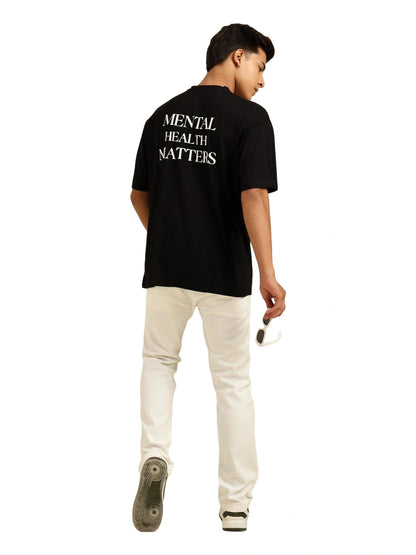 Men's Black Oversized Bamboo T-Shirt – Soft, Breathable & Sustainable
