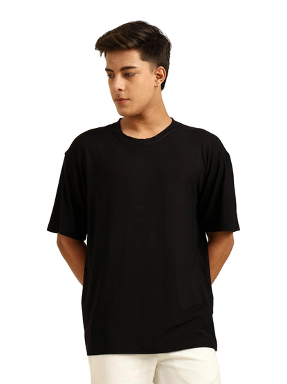 Men's Black Oversized Bamboo T-Shirt – Soft, Breathable & Sustainable