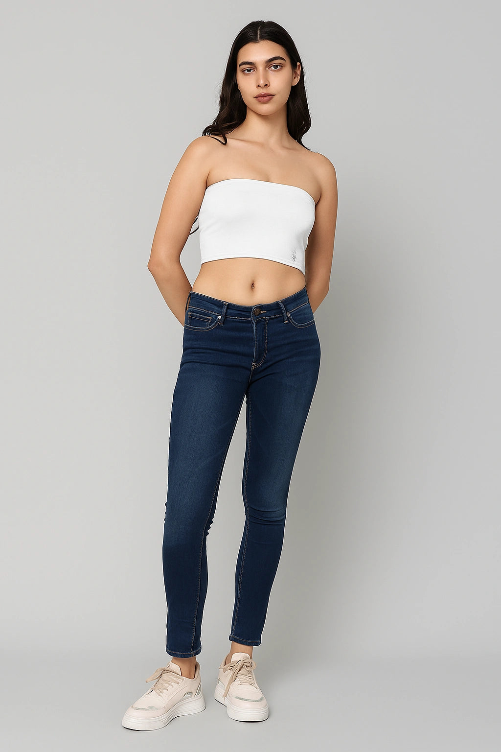 White Bamboo Tube Top For Woman And Girls