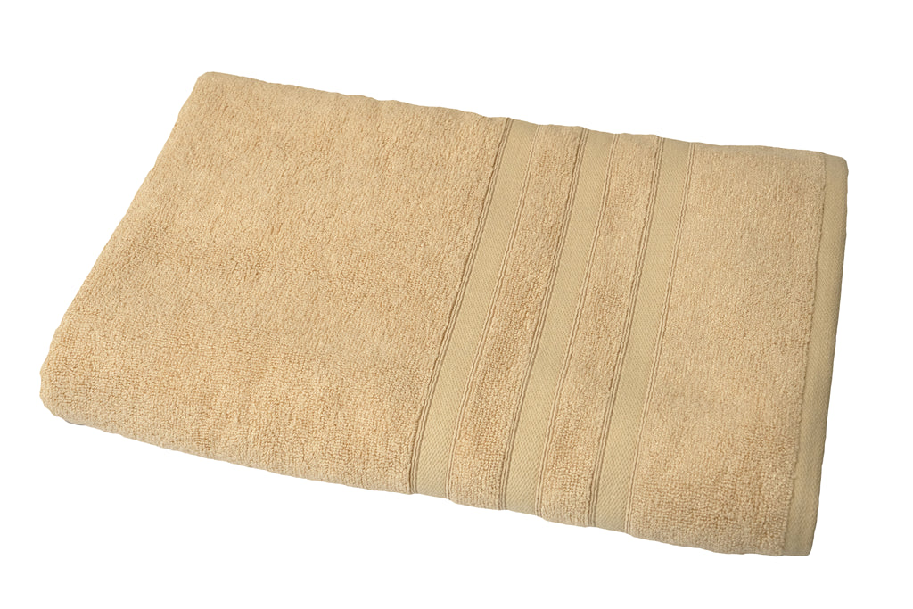 Bamboo Bath Towel – Ultra Soft, Quick Dry & Eco-Friendly Luxury Care | Beige and White | Pack of 2