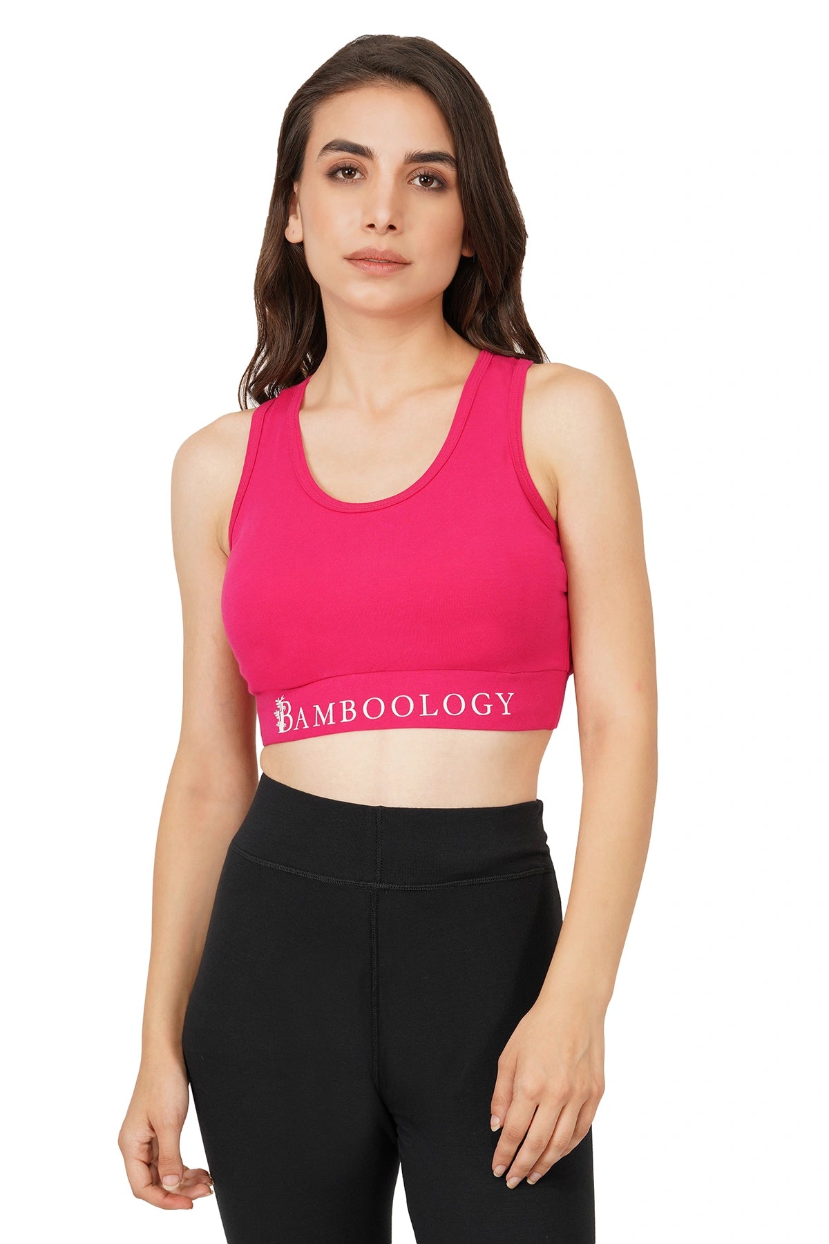 Bamboo Fabric Sports Bra | Non Padded, Non Wired, Seamless and Full Coverage | Bold