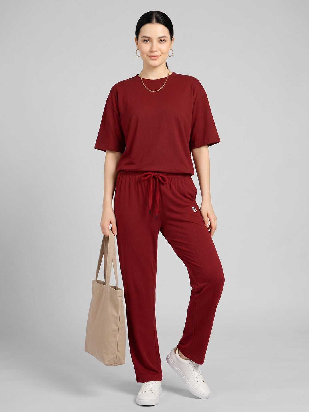 Bamboo Maroon Lounge Wear for Women
