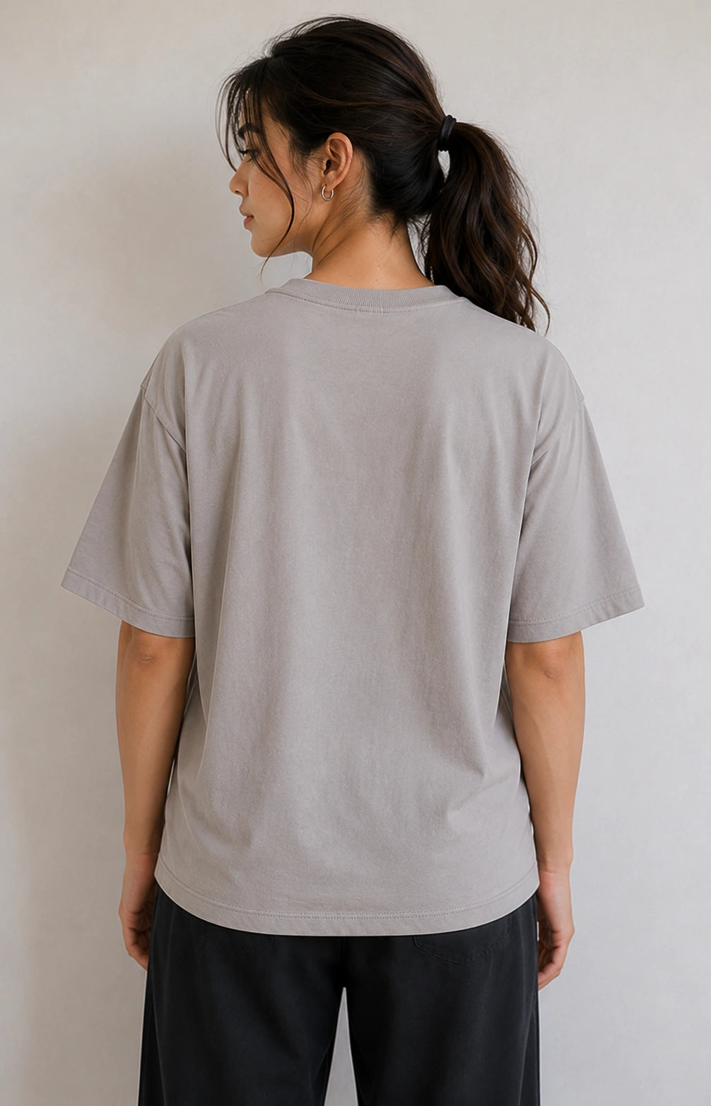 Bamboo Oversized T-Shirt Grey