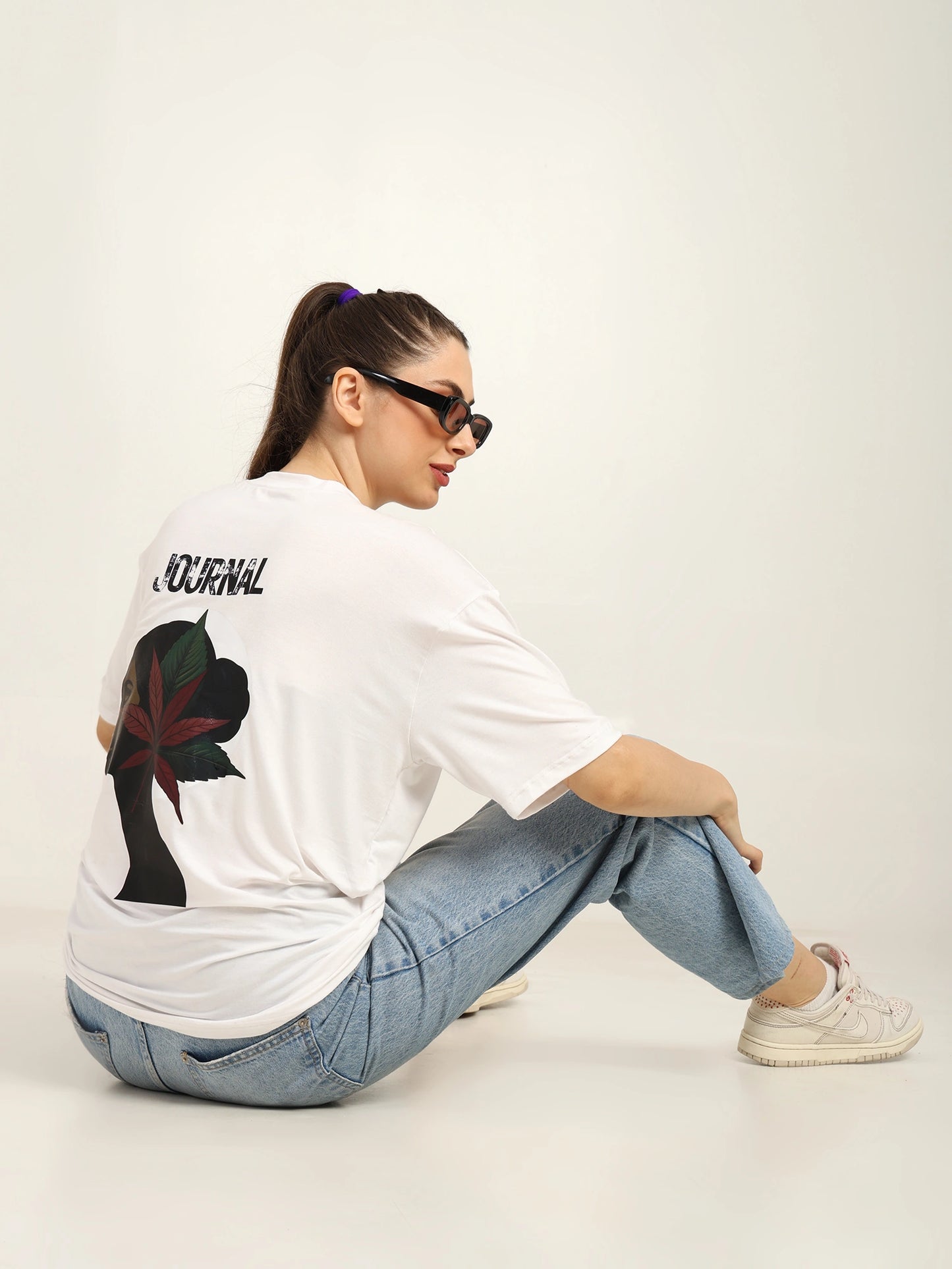 Bamboo white Loose Fit T-Shirt Women