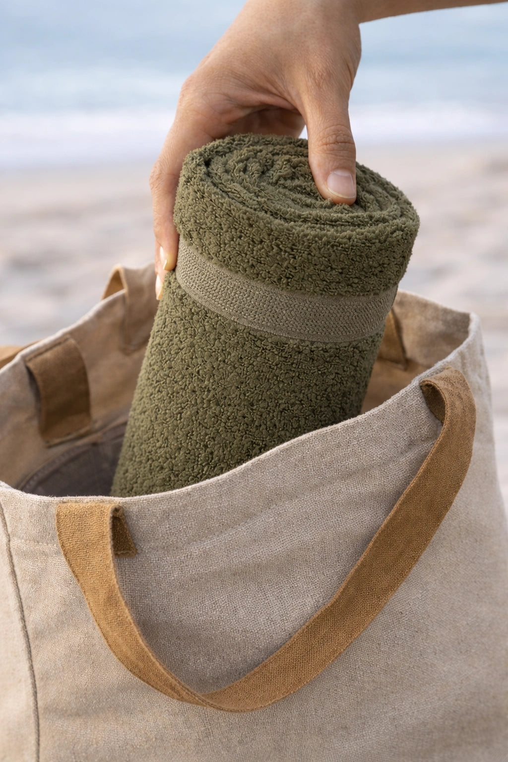 Bamboo Bath Towel – Ultra Soft, Quick Dry & Eco-Friendly Luxury Care | Green and White | Pack of 2