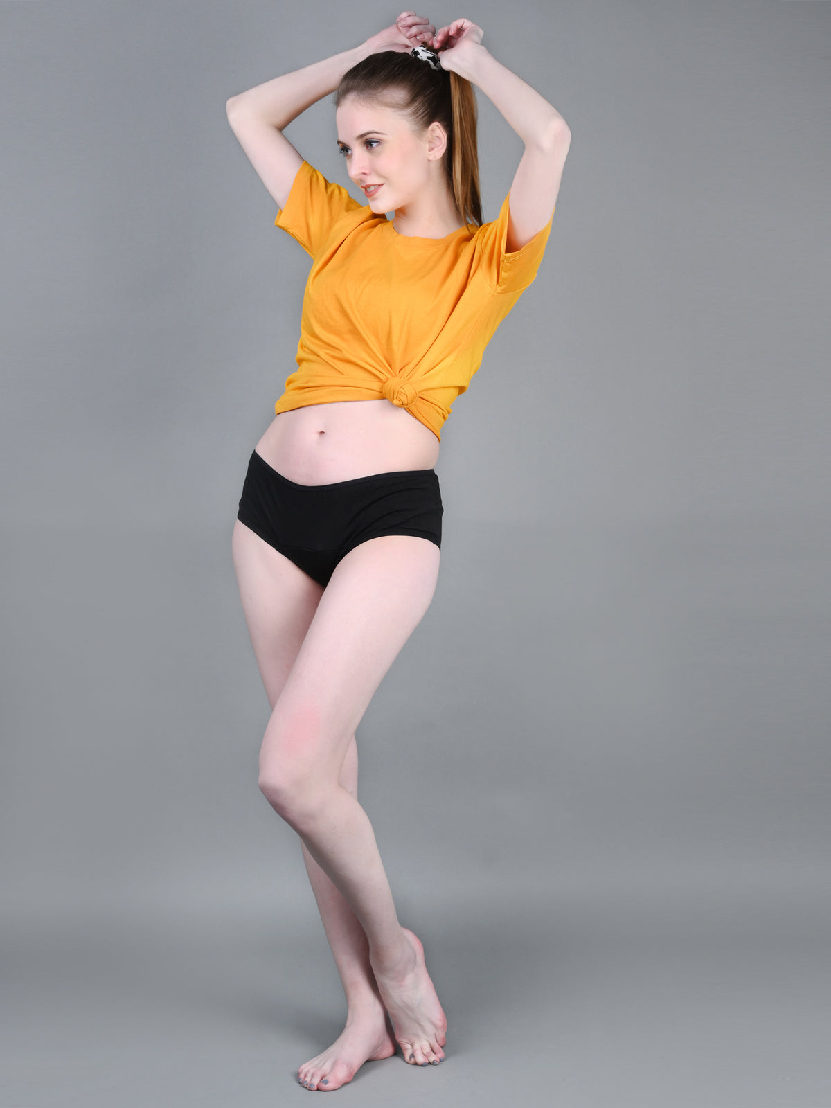 Bamboo Fabric Leak Proof Period Panty 3 Layers Not for heavy Flow | Black & Fuchsia | Pack of 2