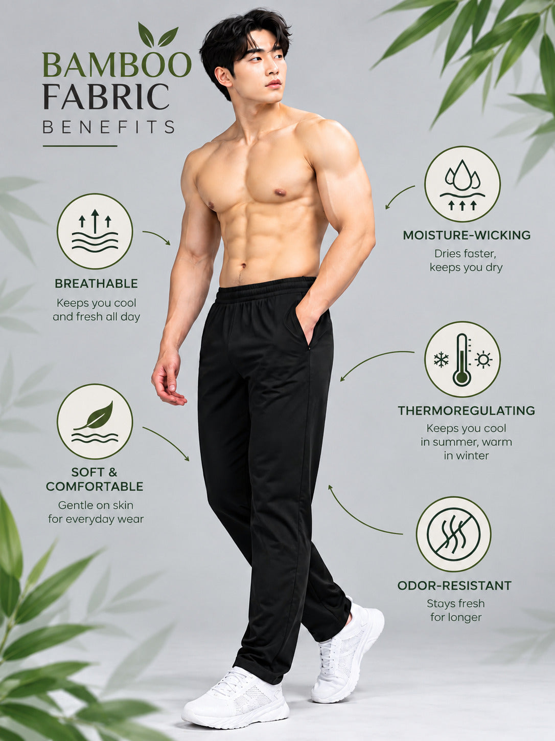 Breathable Track Pants for Men