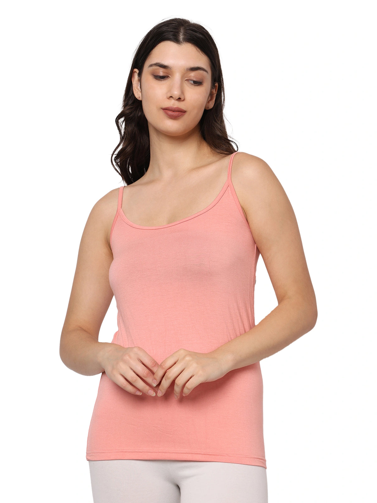 Bamboo Fabric Peach Camisole – Soft, Breathable, Eco-Friendly | Peach | Pack of 1