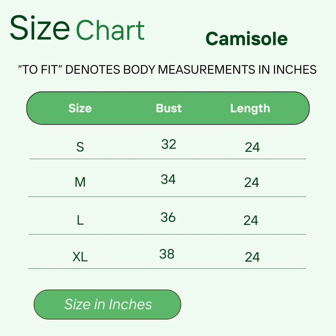 Bamboo Fabric Peach Camisole – Soft, Breathable, Eco-Friendly | Peach | Pack of 1