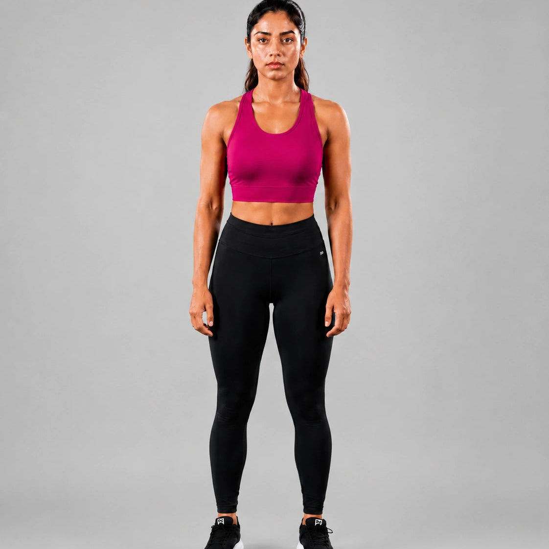 Bamboo Fabric Sports Bra Ultra-Soft | Non-Wired | Non-Padded | Breathable Active Comfort | Fuchsia